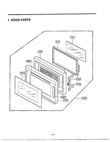 Complete Microwave Oven Page 2 Diagram and Parts List for MA-1171S  LG Microwave