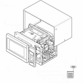 Main Diagram and Parts List for JE1590WH AWHEGEU LG Range