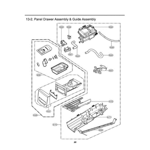 Section 2 Diagram and Parts List for DLGX2802W ABWEEUS LG Dryer
