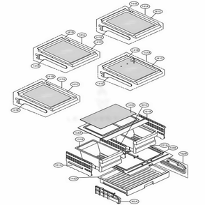 Refrigerator Parts Diagram and Parts List for 70333 ASTCSE0 LG Refrigerator