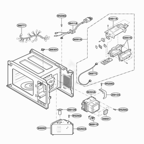 Part Location Diagram of 6877W1A126B LG LEAD WIRE Assembly