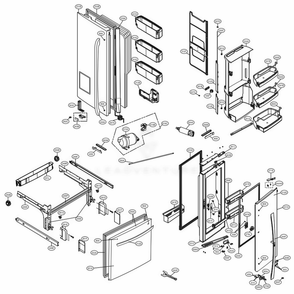 Part Location Diagram of MBL65042003 LG CAP,DECOR REFRIGERATOR