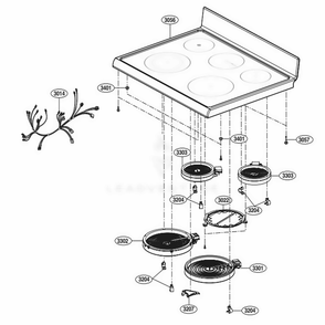 Part Location Diagram of AGU73969710 LG PLATE ASSEMBLY