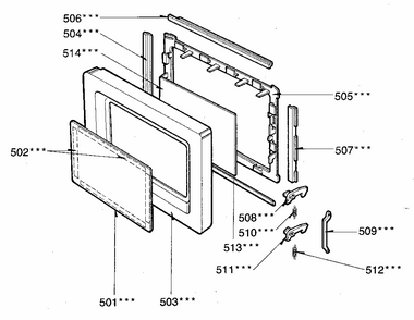 Part Location Diagram of 500248 LG Tape