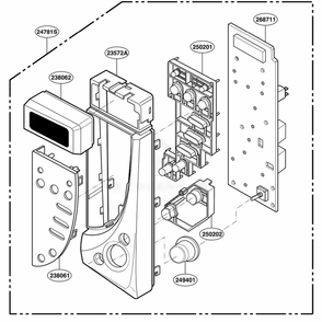 Part Location Diagram of MEB62795404 LG Handle,decor