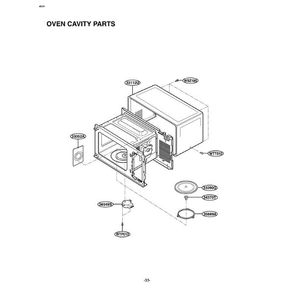 Section 5 Diagram and Parts List for LTM9000ST CS6ELGA LG Microwave Oven Combo