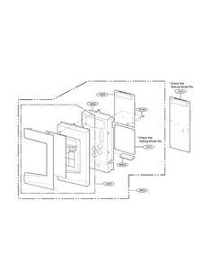 Controller Parts Diagram and Parts List for LMV1650ST-01  LG Microwave