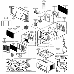 Part Location Diagram of AEB73745709 LG GRILLE ASSEMBLY,FRONT(IN