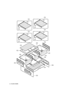 Refrigerator Parts Assembly Diagram and Parts List for LFC21770ST04  LG Refrigerator