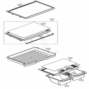 Refrigerator Parts Diagram and Parts List for 79439 AWBCSE0 LG Refrigerator