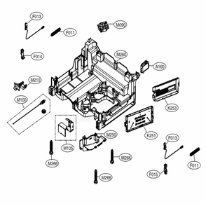 Base Assembly Diagram and Parts List for LDP7808BD ABDESNA LG Dishwasher