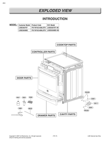 Introduction Diagram and Parts List for FS1787US AS6LSTD LG Range