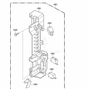 Latch Board Parts Diagram and Parts List for LMVH1711BD CBDELGA LG Range