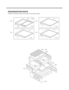 Refrigerator Parts Diagram and Parts List for GC-J258GSXL ASTCNA0 LG Refrigerator