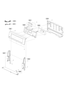 Controller Parts Diagram and Parts List for LRE3085ST  LG Range