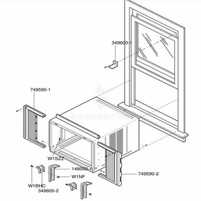 Installation Kit Assembly Diagram and Parts List for LWX183MFAB0 AWYASRV LG Air Conditioner