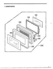 Complete Microwave Ass`y Diagram and Parts List for 68-9245  LG Microwave
