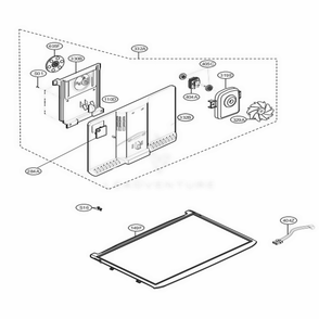 Freezer Parts Diagram and Parts List for LTCS20030S ASTCNA0 LG Refrigerator