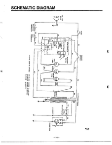 Schematic Diagram and Parts List for 9247  LG Microwave