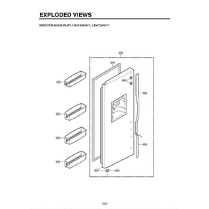 Section 4 Diagram and Parts List for LRSC26910SW ASWCLGA LG Refrigerator