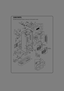 Case Parts Diagram and Parts List for GR-J318LSTP ASTCSE5 LG Refrigerator