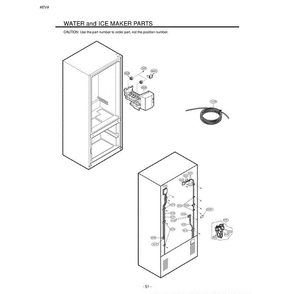 Section 4 Diagram and Parts List for LFD22860SW ASWCLGY LG Refrigerator