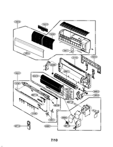 Indoor Unit Diagram and Parts List for LS180CE  LG Air Conditioner