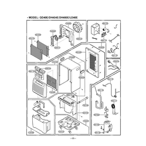 Section 2 Diagram and Parts List for LD65EL AWYAUSL LG Dehumidifier