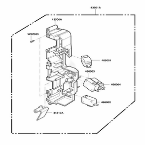 Latch Board Parts Diagram and Parts List for JMV9118AAS ASBEJEN LG Range
