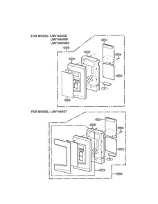 Controller Parts Diagram and Parts List for LMV1645SW01  LG Microwave