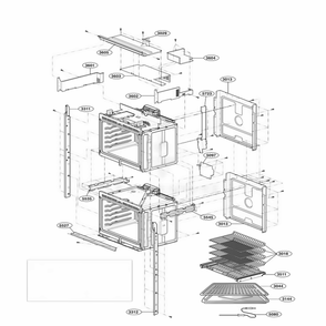 Assembly Diagram and Parts List for LWD3081ST ASTLLCA LG Range