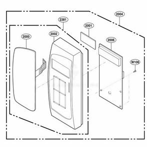 Controller Parts 2 Diagram and Parts List for 62469 CB1ESEA LG Wall Oven