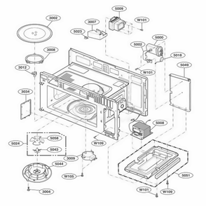 Part Location Diagram of 3530W0A044A LG GRILLE,VENT