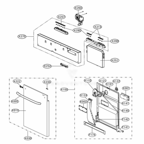 Part Location Diagram of MEB41413206 LG HANDLE