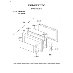 Section 7 Diagram and Parts List for LMV1625B ABKELGA LG Microwave Oven Combo