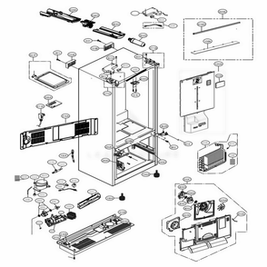 Part Location Diagram of EBR86093702 LG PCB ASSEMBLY,MAIN