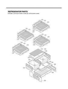 Refrigerator Parts Diagram and Parts List for LFX25974SW 04 LG Refrigerator