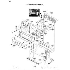 Section 4 Diagram and Parts List for LRE30955ST AS1LLGA LG Range