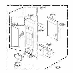 Control Panel Parts Diagram and Parts List for YKCMS1555RWH CWHEKAC LG Range