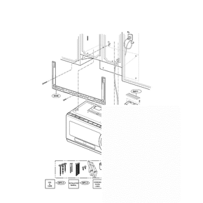 Installation Diagram and Parts List for LMHM2017ST 00 LG Microwave