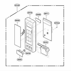 Part Location Diagram of 5020W1A010C LG BUTTON