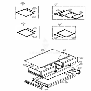 Refrigerator Parts Diagram and Parts List for 73109 AWBCSE2 LG Refrigerator