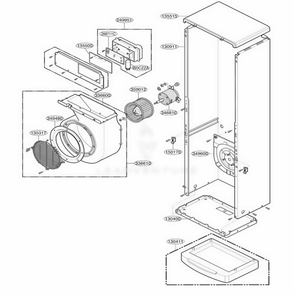 Part Location Diagram of 3091AP1284K LG CABINET ASSEMBLY,INDOOR