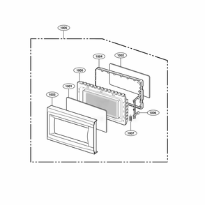 Door Parts Diagram and Parts List for 66222 CWHESEA LG Refrigerator