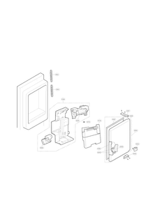 Ice Maker Parts Diagram and Parts List for LFXS24566S 00 LG Refrigerator