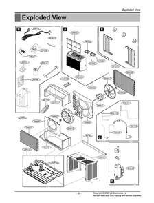 Part Location Diagram of 4758A30041F LG LOUVER,VERTICAL