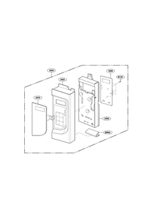 Controller Parts Diagram and Parts List for LMV2053SW 01 LG Microwave