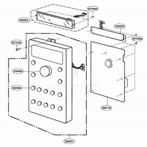Controller Parts Diagram and Parts List for SCA2000BCC ABSEGEU LG Range