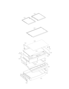 Part Location Diagram of AHT73595401 LG Refrigerator Shelf Assembly