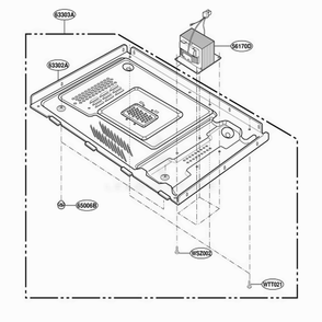 Base Plate Parts Diagram and Parts List for YMT4155SPQ CWHEWPC LG Range